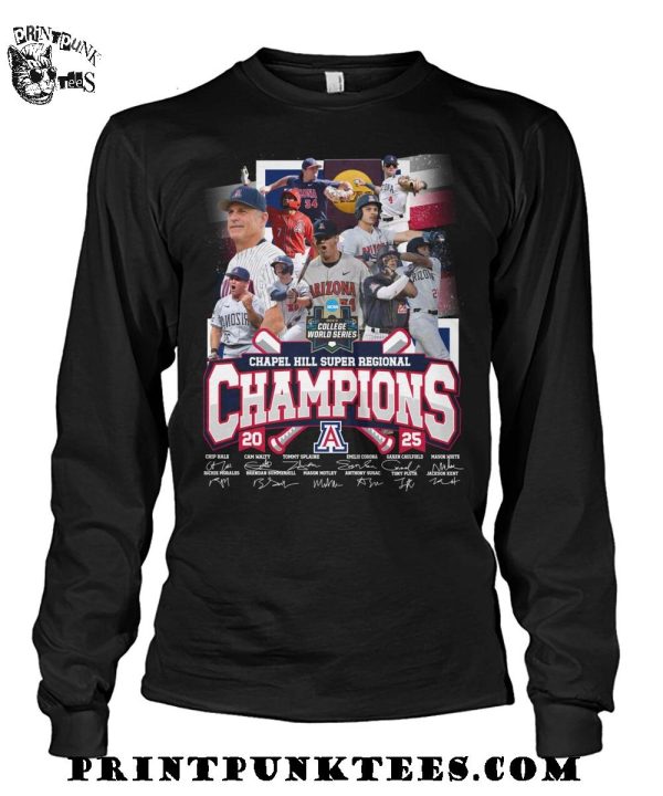 Arizona Diamondbacks Chapel Hill Super Regional Champions 2025 T-Shirt