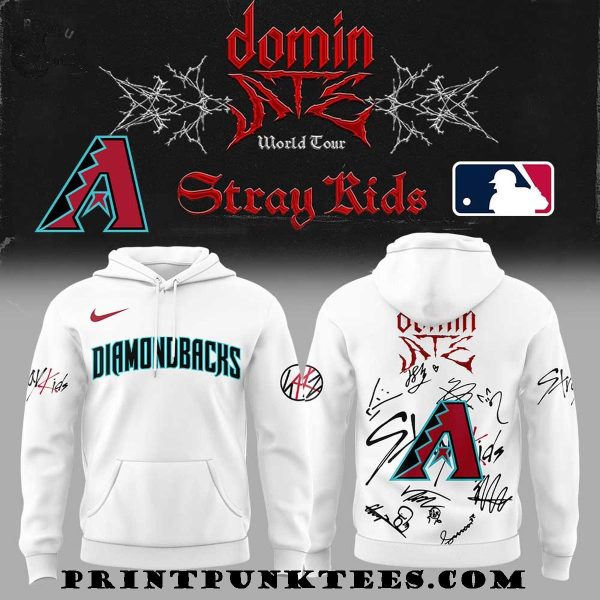 Arizona Diamondbacks x ATE Domin World Tour Stray Kids 2025 Signature Hoodie