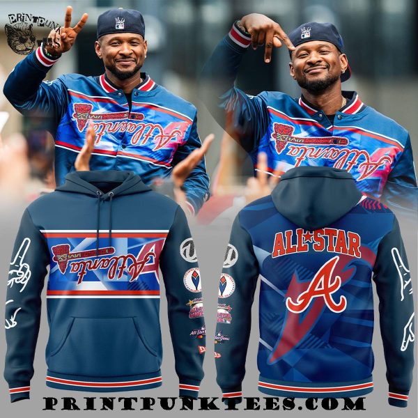Atlanta Braves x Usher Throws All Star Peace up A-Town Down 2025 Hoodie