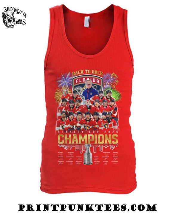 Back To Back Florida Panthers Stanley Cup 2025 Champions T-Shirt