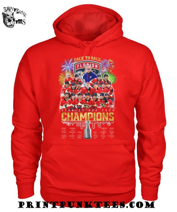 Back To Back Florida Panthers Stanley Cup 2025 Champions T-Shirt