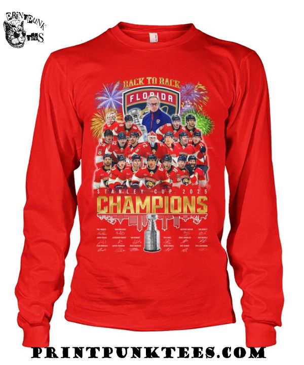 Back To Back Florida Panthers Stanley Cup 2025 Champions T-Shirt