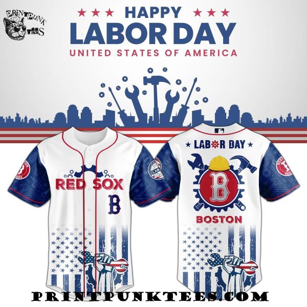 Boston Red Sox MLB x Happy Labor Day United States Of America 2025 Baseball Jersey