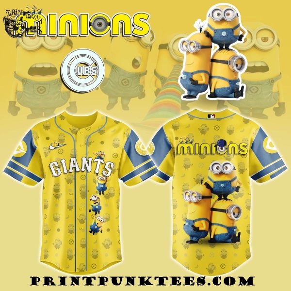 Chicago Cubs MLB x Minions 2025 Baseball Jersey