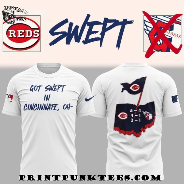 Cincinnati Reds Got Swept In Cincinnati, OH The Ohio Cup Is Ours Hoodie – White