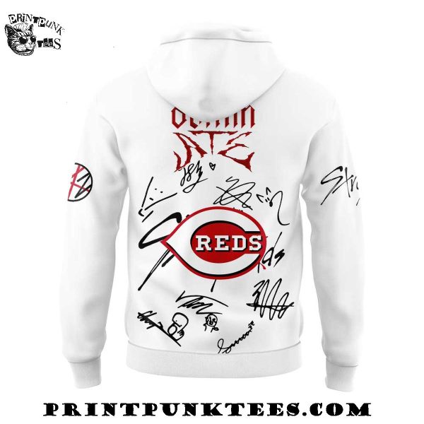 Cincinnati Reds x ATE Domin World Tour Stray Kids 2025 Signature Hoodie