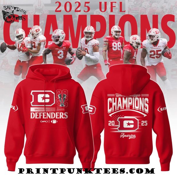 DC Defenders United Football League Champions 2025 Hoodie