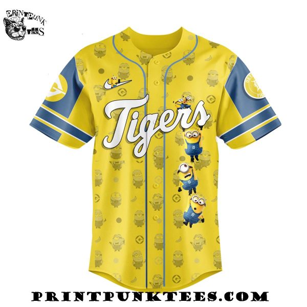 Detroit Tigers MLB x Minions 2025 Baseball Jersey