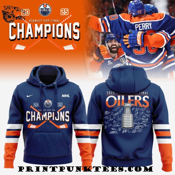 Edmonton Oilers Stanley Cup Finals Champions 2025 Hoodie
