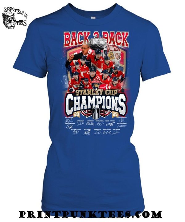 Florida Panthers Back To Back Champions 2025 T-Shirt