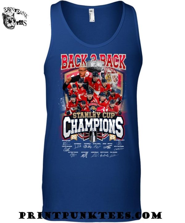 Florida Panthers Back To Back Champions 2025 T-Shirt