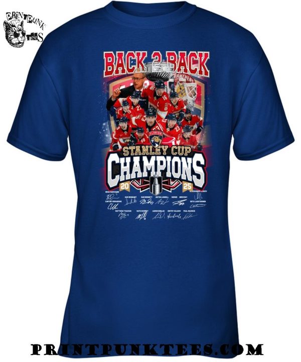 Florida Panthers Back To Back Champions 2025 T-Shirt