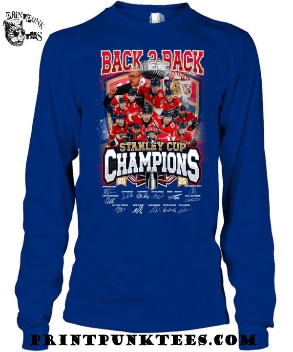 Florida Panthers Back To Back Champions 2025 T-Shirt