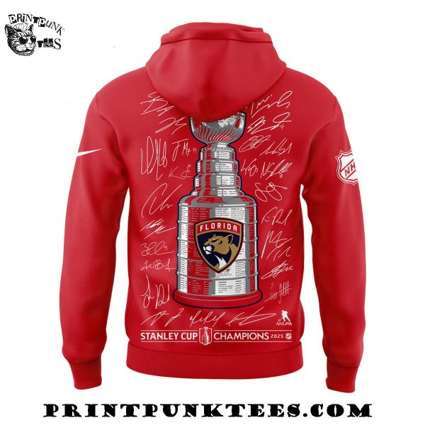Florida Panthers Back to Back 2025 Stanley Cup Champions Hoodie