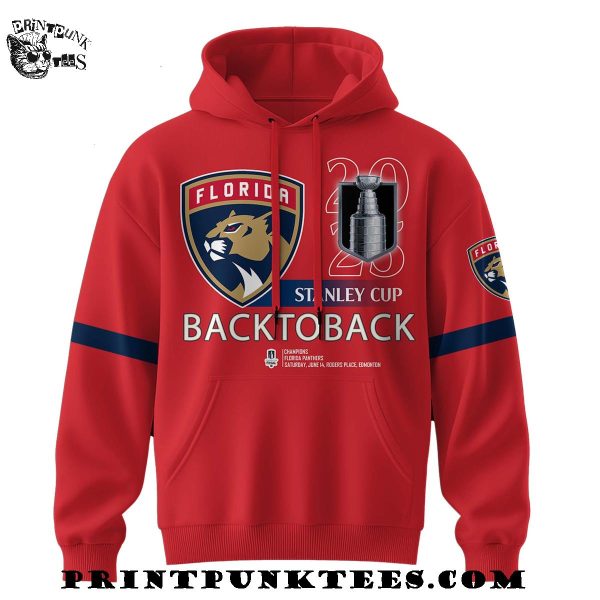 Florida Panthers Stanley Cup NHL Back To Back 2024-2025 Hoodie
