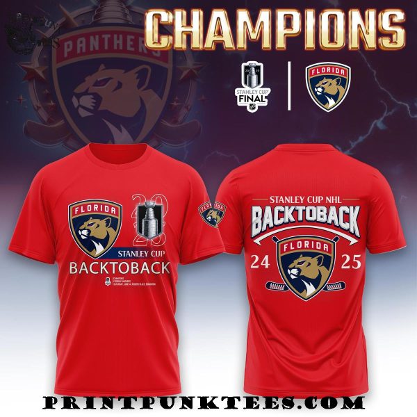 Florida Panthers Stanley Cup NHL Back To Back 2024-2025 Hoodie