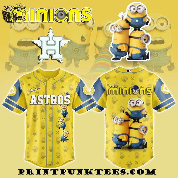 Houston Astros MLB x Minions 2025 Baseball Jersey
