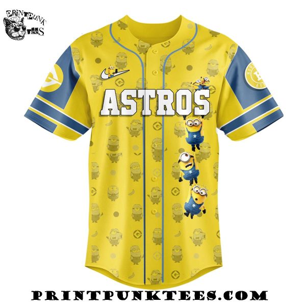 Houston Astros MLB x Minions 2025 Baseball Jersey