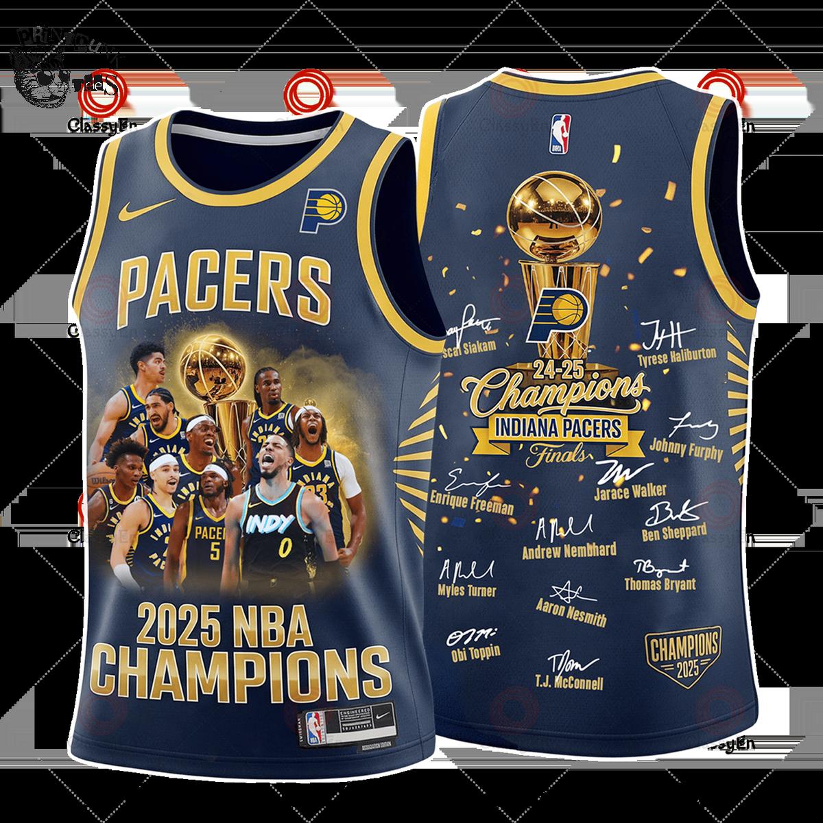 Indiana Pacers Basketball 2024-2025 NBA Champions Finals Basketball Jersey Indiana Pacers Basketball 2024-2025 NBA Champions Finals Basketball Jersey