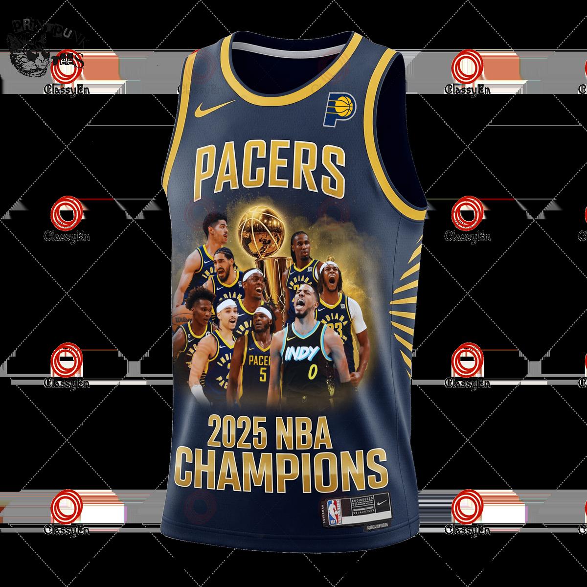 Indiana Pacers Basketball 2024-2025 NBA Champions Finals Basketball Jersey Indiana Pacers Basketball 2024-2025 NBA Champions Finals Basketball Jersey