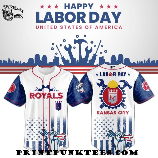 Kansas City Royals MLB x Happy Labor Day United States Of America 2025 Baseball Jersey