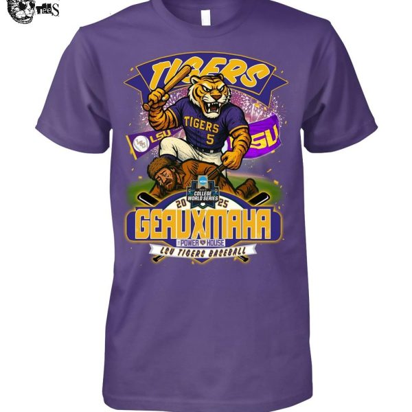LSU Tigers Geauxmaha Power House 2025 T-Shirt