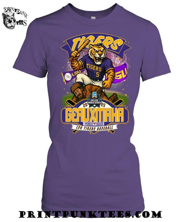 LSU Tigers Geauxmaha Power House 2025 T-Shirt