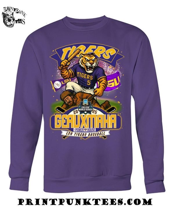 LSU Tigers Geauxmaha Power House 2025 T-Shirt