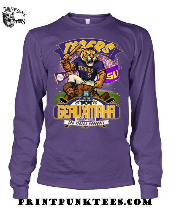 LSU Tigers Geauxmaha Power House 2025 T-Shirt