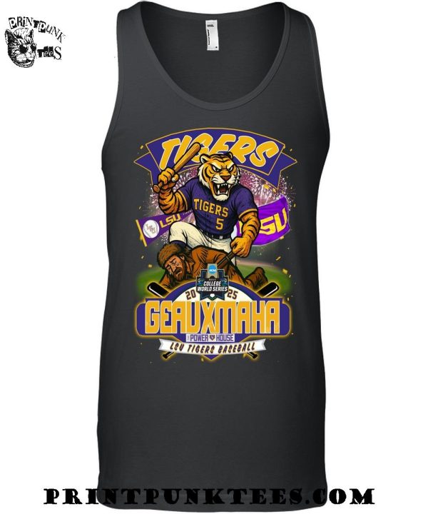 LSU Tigers Geauxmaha Power House 2025 T-Shirt