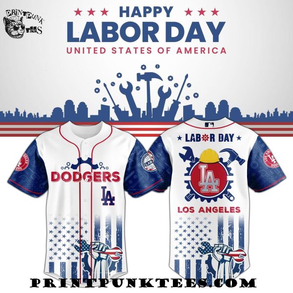 Los Angeles Dodgers MLB x Happy Labor Day United States Of America 2025 Baseball Jersey