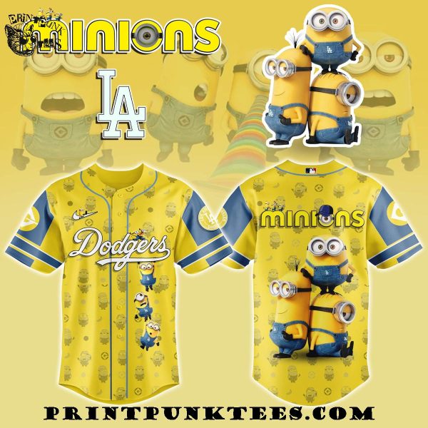 Los Angeles Dodgers MLB x Minions 2025 Baseball Jersey