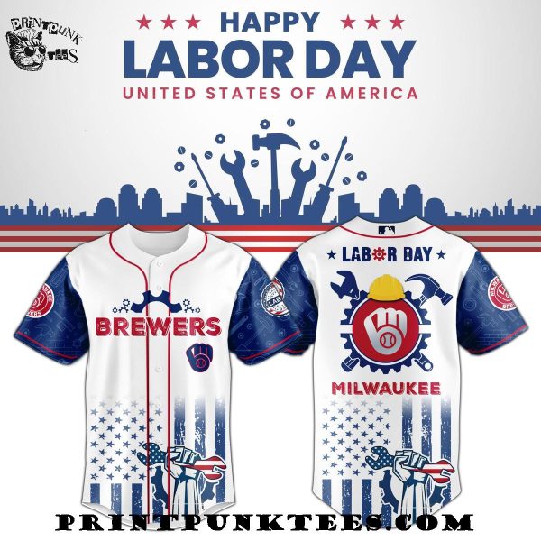 Milwaukee Brewers MLB x Happy Labor Day United States Of America 2025 Baseball Jersey