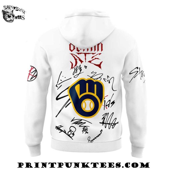 Milwaukee Brewers x ATE Domin World Tour Stray Kids 2025 Signature Hoodie