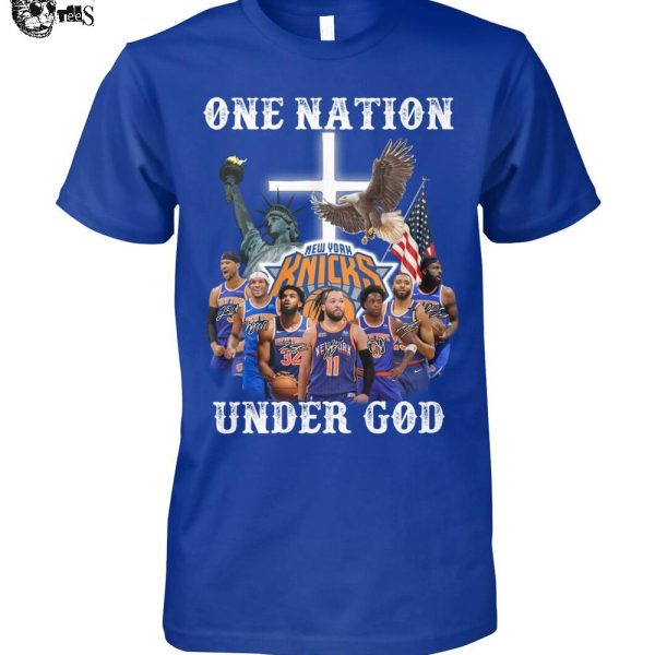 New York Knicks One Nation Under God 2025 T-Shirt