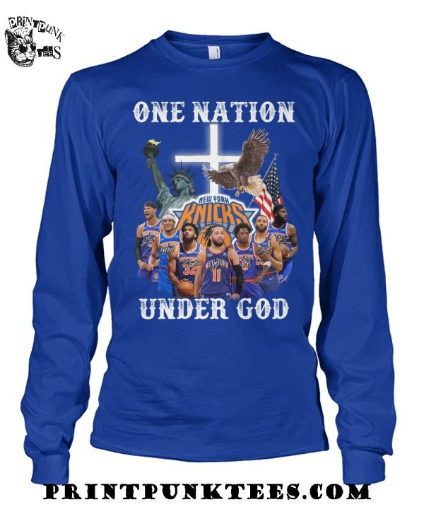 New York Knicks One Nation Under God 2025 T-Shirt