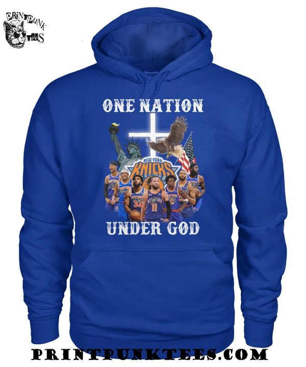 New York Knicks One Nation Under God 2025 T-Shirt
