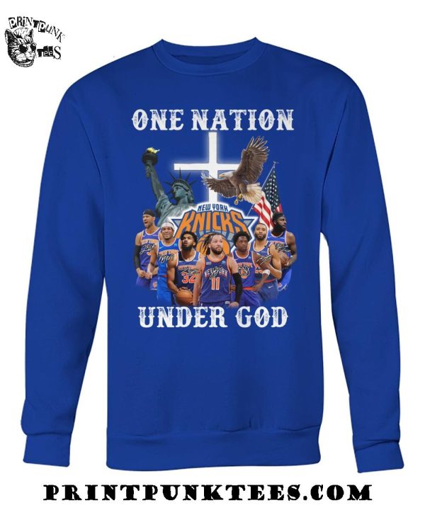 New York Knicks One Nation Under God 2025 T-Shirt
