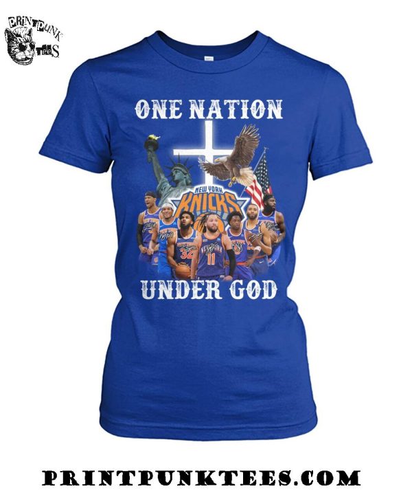 New York Knicks One Nation Under God 2025 T-Shirt