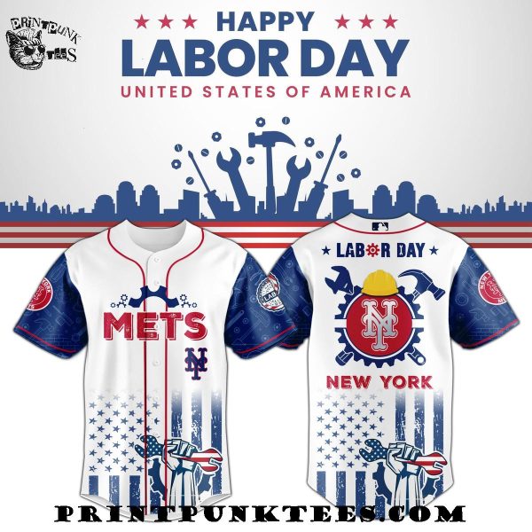 New York Mets MLB x Happy Labor Day United States Of America 2025 Baseball Jersey