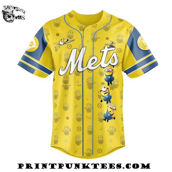 New York Mets MLB x Minions 2025 Baseball Jersey