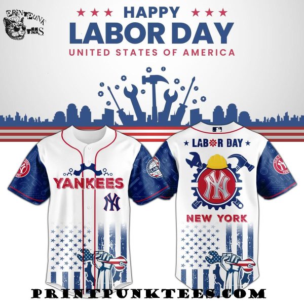 New York Yankees MLB x Happy Labor Day United States Of America 2025 Baseball Jersey