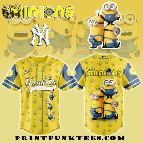 New York Yankees MLB x Minions 2025 Baseball Jersey