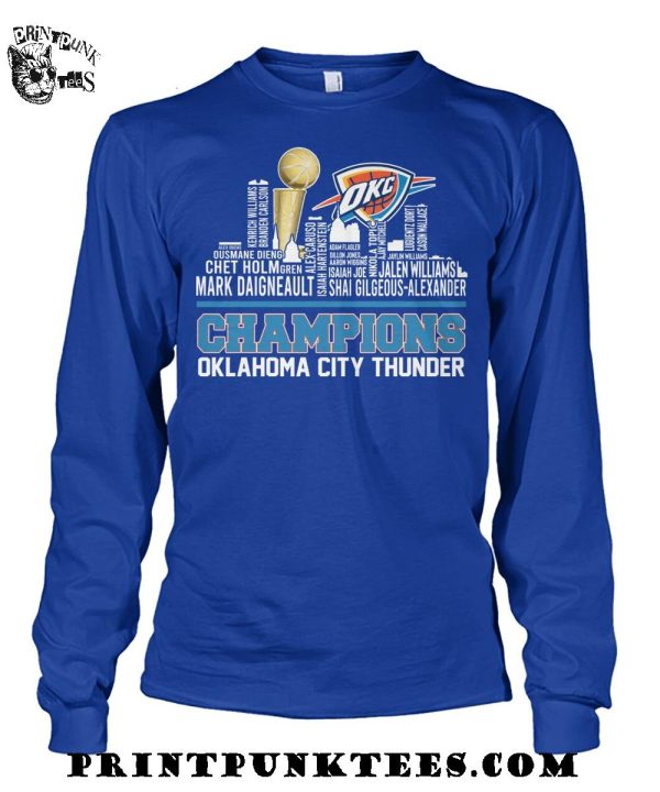 Oklahoma City Thunder Champions NBA 2025 City Edition T-Shirt
