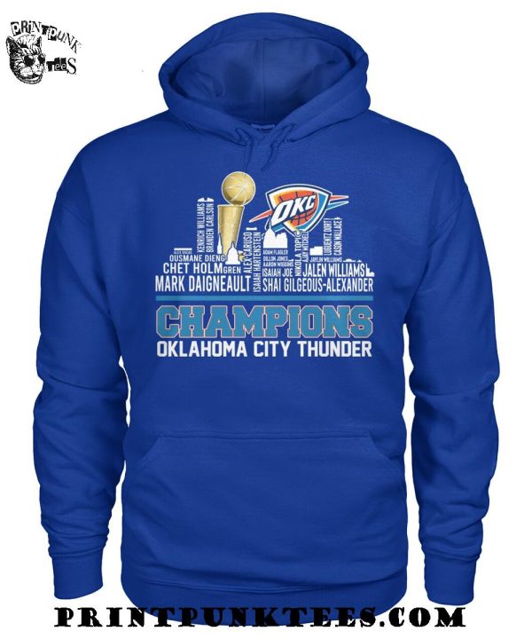 Oklahoma City Thunder Champions NBA 2025 City Edition T-Shirt