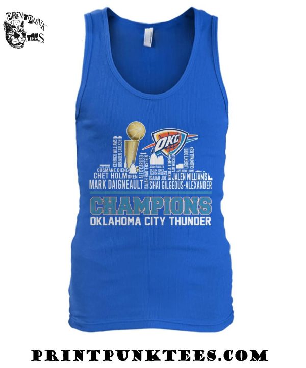 Oklahoma City Thunder Champions NBA 2025 City Edition T-Shirt