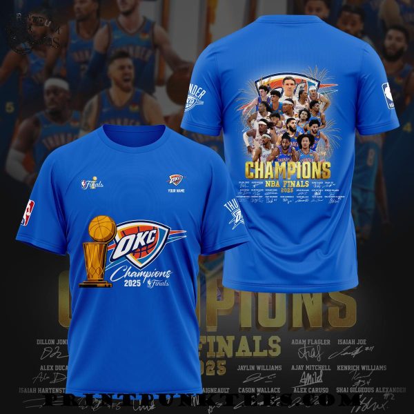 Oklahoma City Thunder Champions NBA Finals 2025 Special New T-Shirt