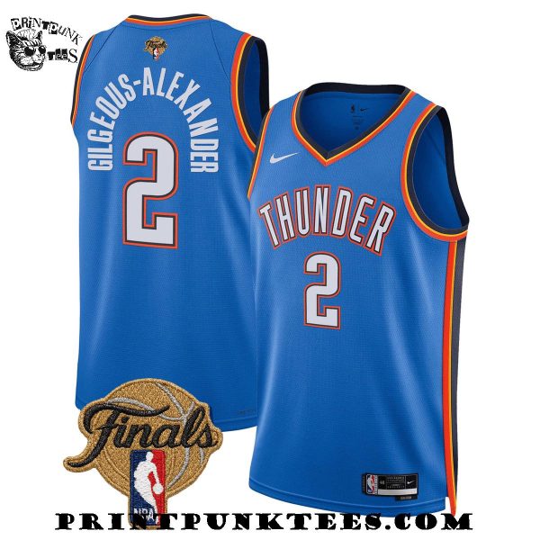 Oklahoma City Thunder Men’s NBA 2025 Basketball Jersey