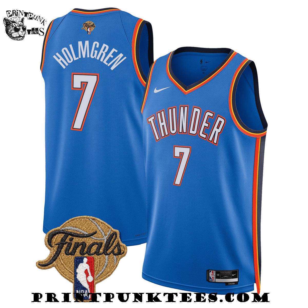 Oklahoma City Thunder Men's NBA 2025 Basketball Jersey Oklahoma City Thunder Men's NBA 2025 Basketball Jersey