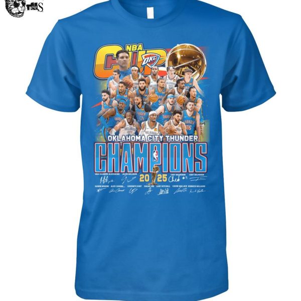 Oklahoma City Thunder NBA Champions 2025 T-Shirt
